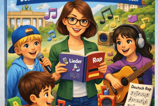 Deutschvergnügen – Lieder- und Übungsbuch Deutsch lernen mit Rap und Liedern. Lehrbuch