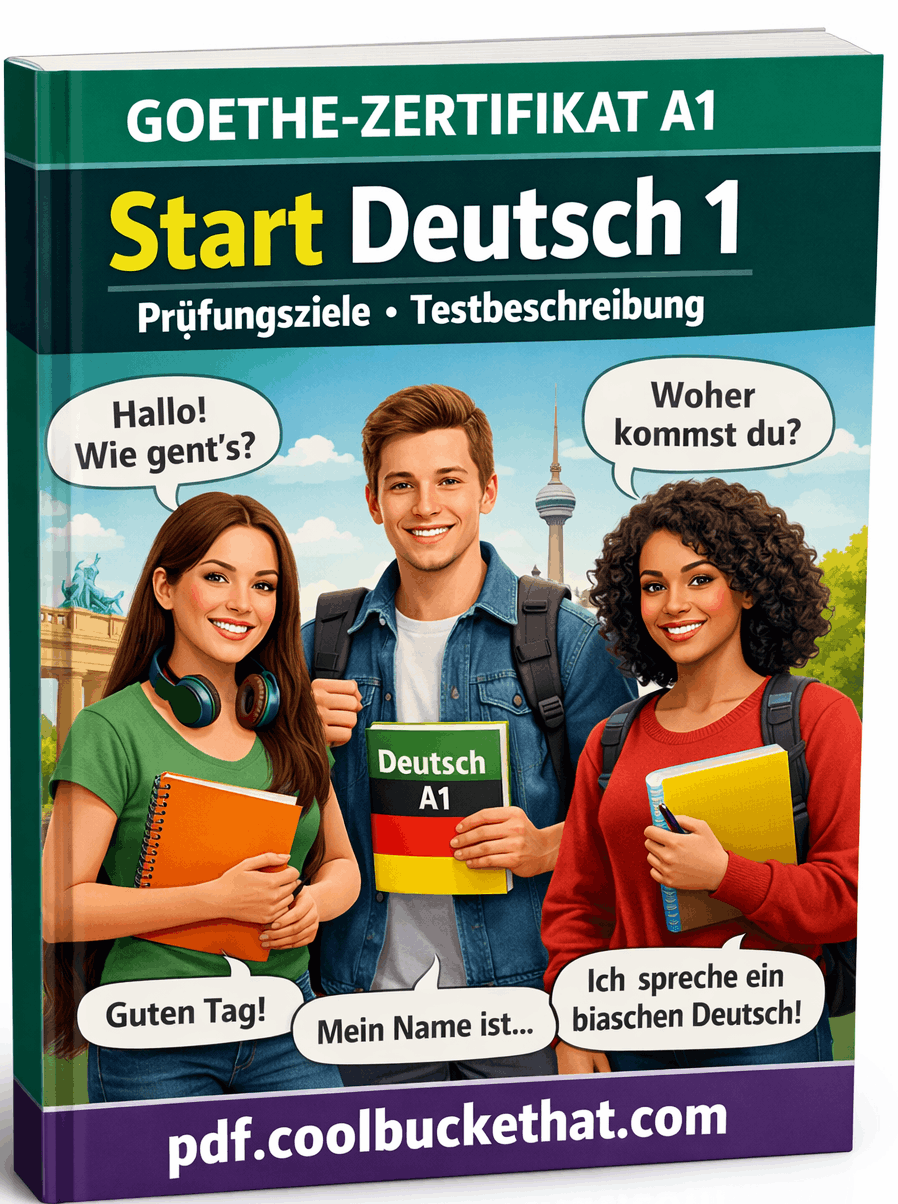 Goethe Zertifikat A1 Start Deutsch 1 Prüfungsziele Testbeschreibung