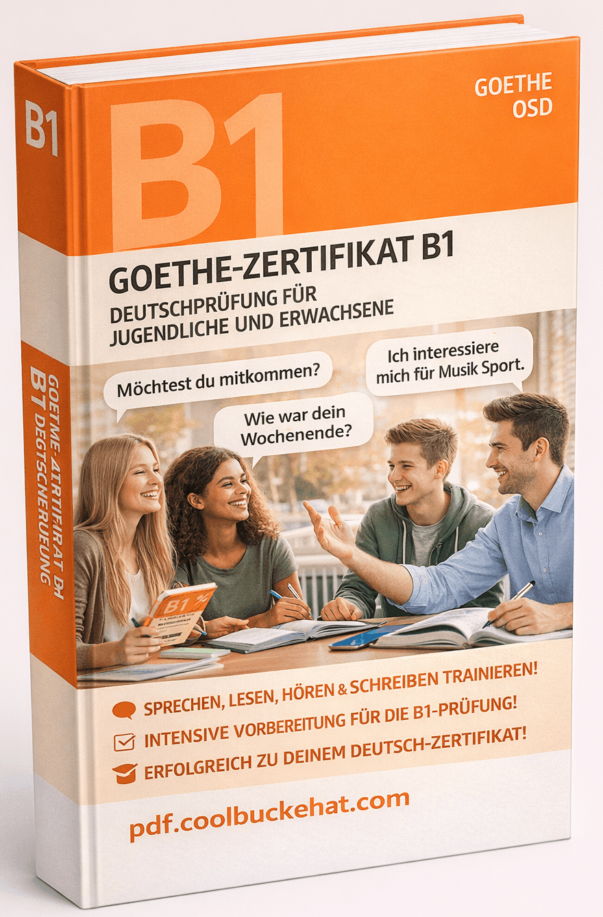 Goethe Zertifikat B1 Deutschprufung Fur Jugendliche Und Erwachsene