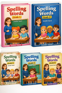 Spelling Words grade 1, 2, 3, 4, 5